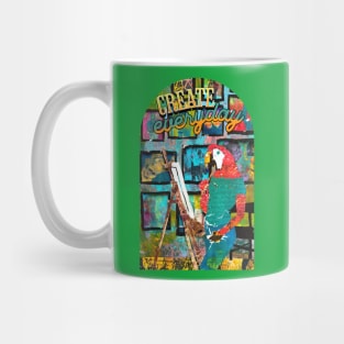 Create Everyday Macaw Artist Painting Mug